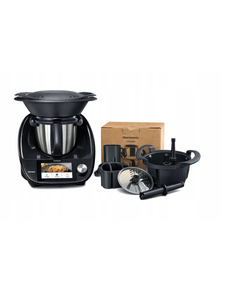 Thermomix TM6 BLACK EDITION (polysk) + KRAJALNICA WARZYW MULTICOOKER