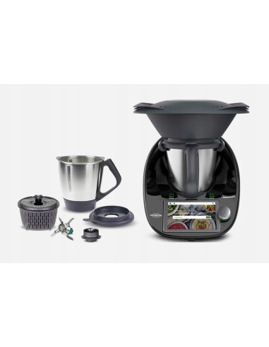 Thermomix TM6 BLACK EDITION (polysk) + KRAJALNICA WARZYW MULTICOOKER
