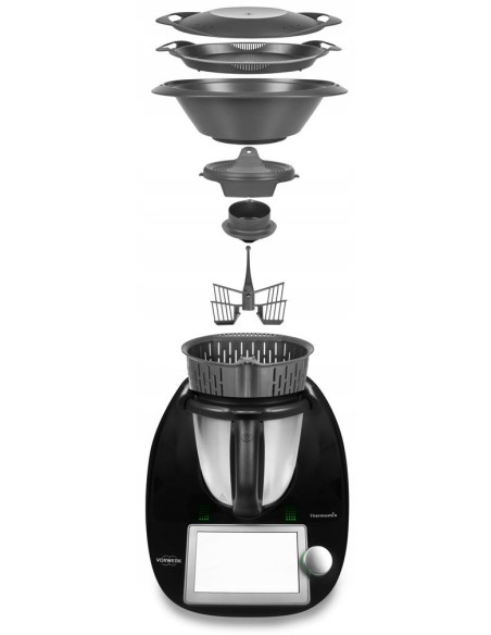 Thermomix TM6 BLACK EDITION (polysk) + KRAJALNICA WARZYW MULTICOOKER