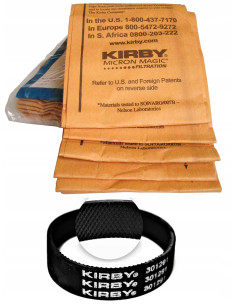 Worki Kirby + Pasek napędowy G3 G4 G5 G6 G7 Diamond Sentria 3 szt.
